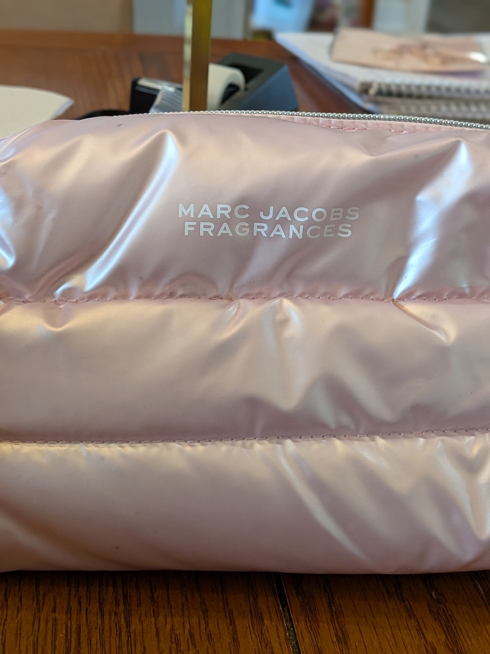 Marc Jacobs Fragrance GWP Pink Puffer Cosmetic Bag